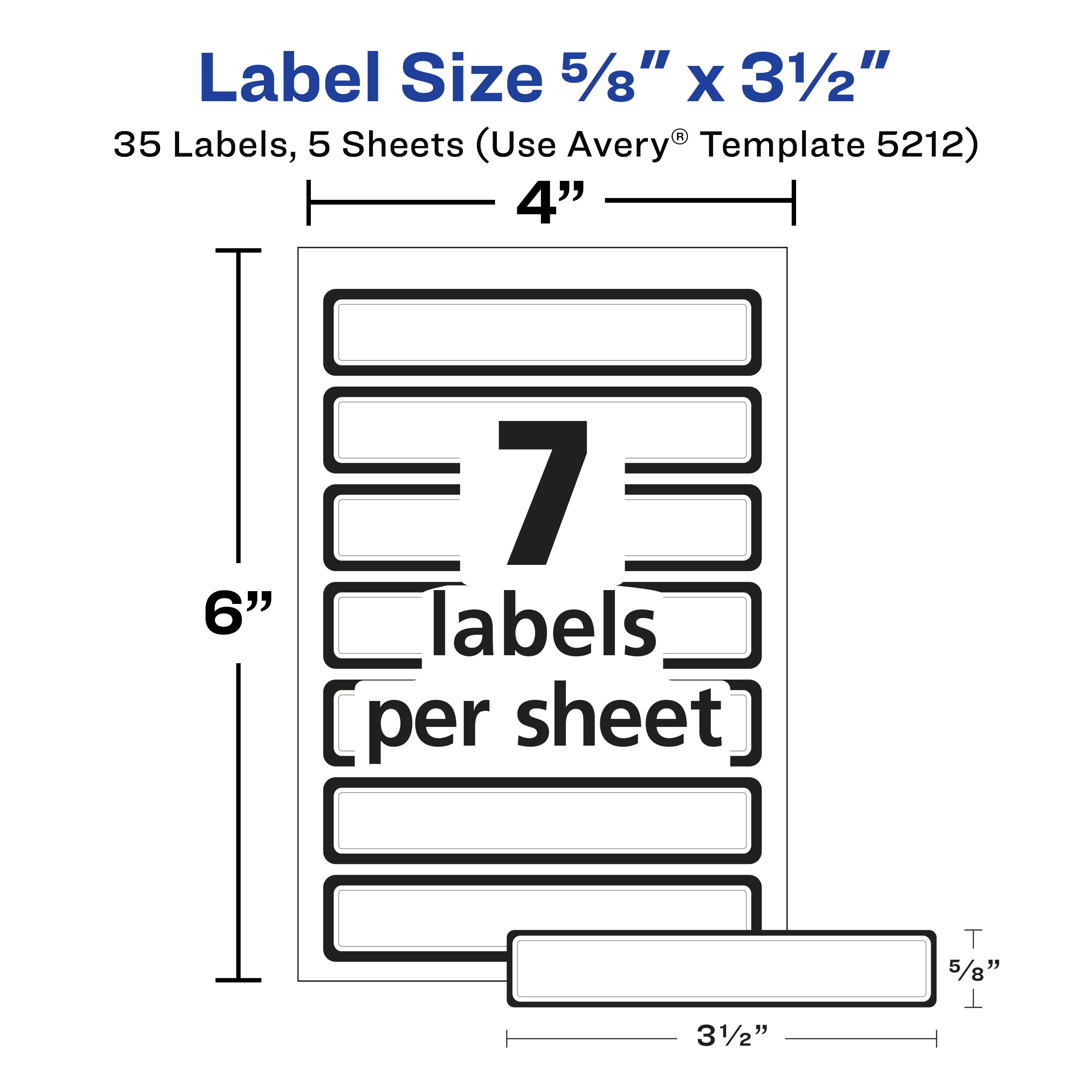 Durable ID Labels, 5/8
